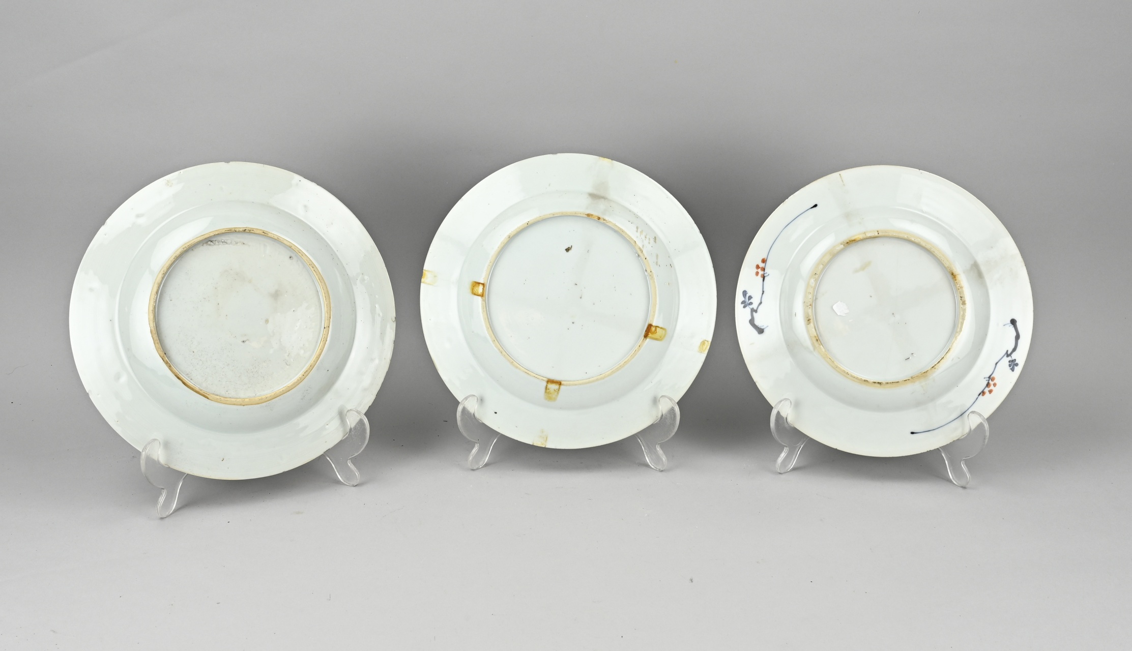 3 x Chinese plate Ã˜ 22 cm. - Image 2 of 2