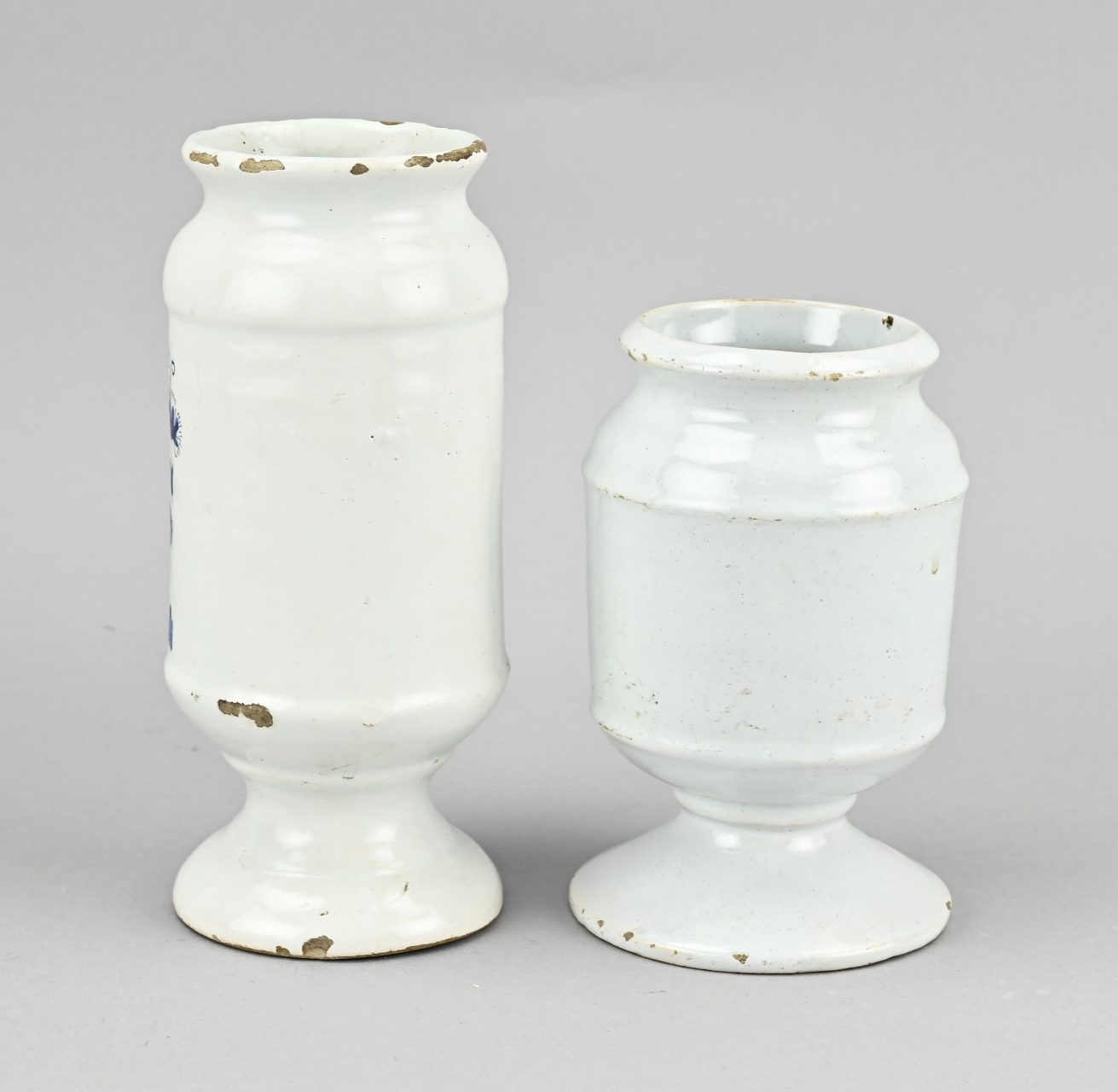 2x Delft apothecary jar - Image 2 of 3