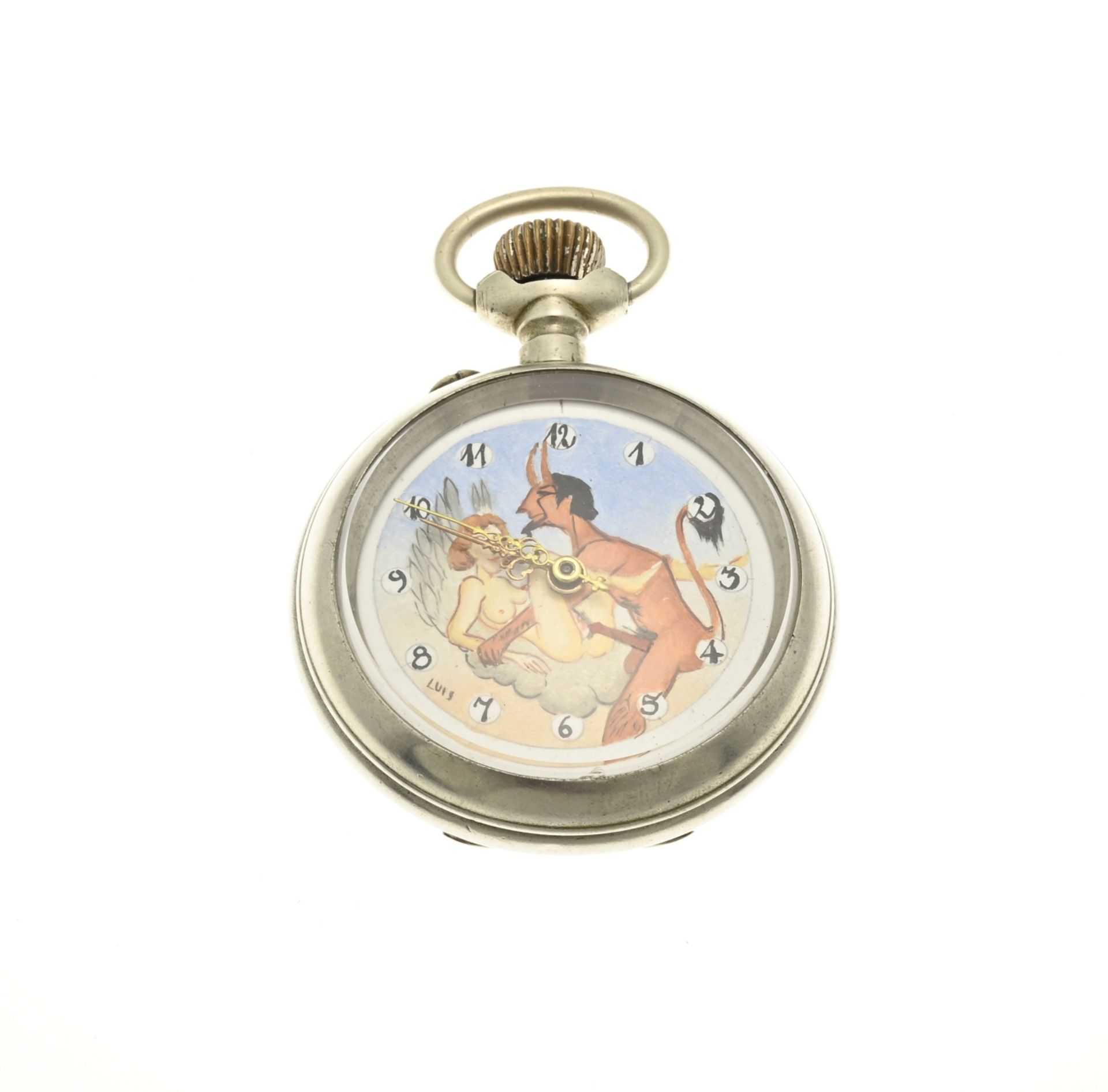 Erotic pocket watch