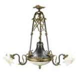 Antique French hanging lamp