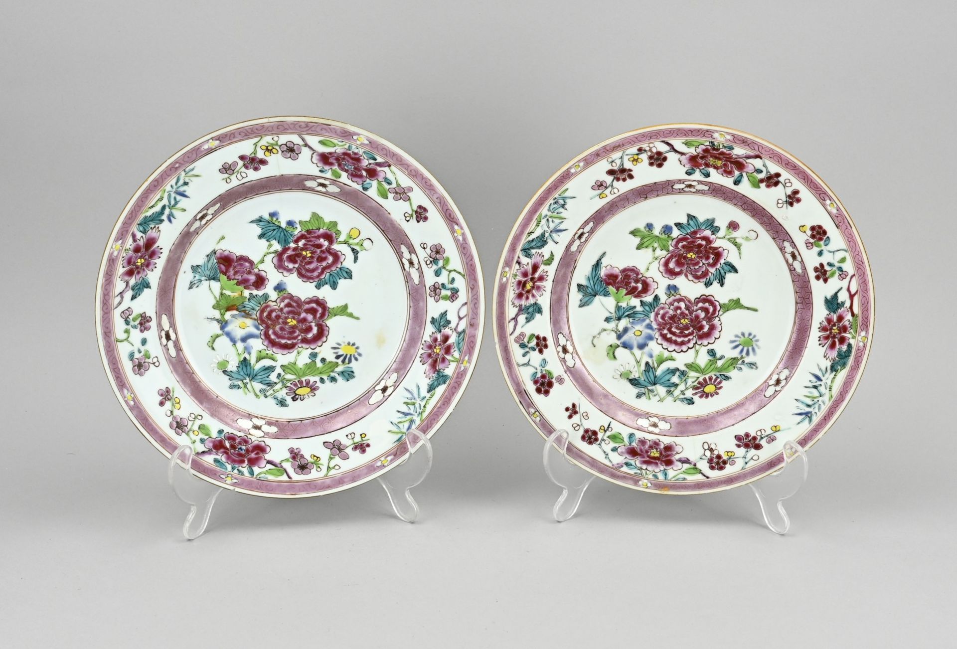 2x Chinese plate