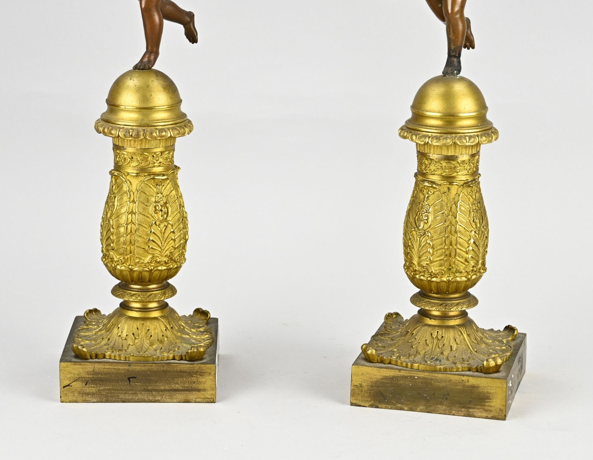 2x Empire candlestick, H 59 cm. - Image 5 of 5