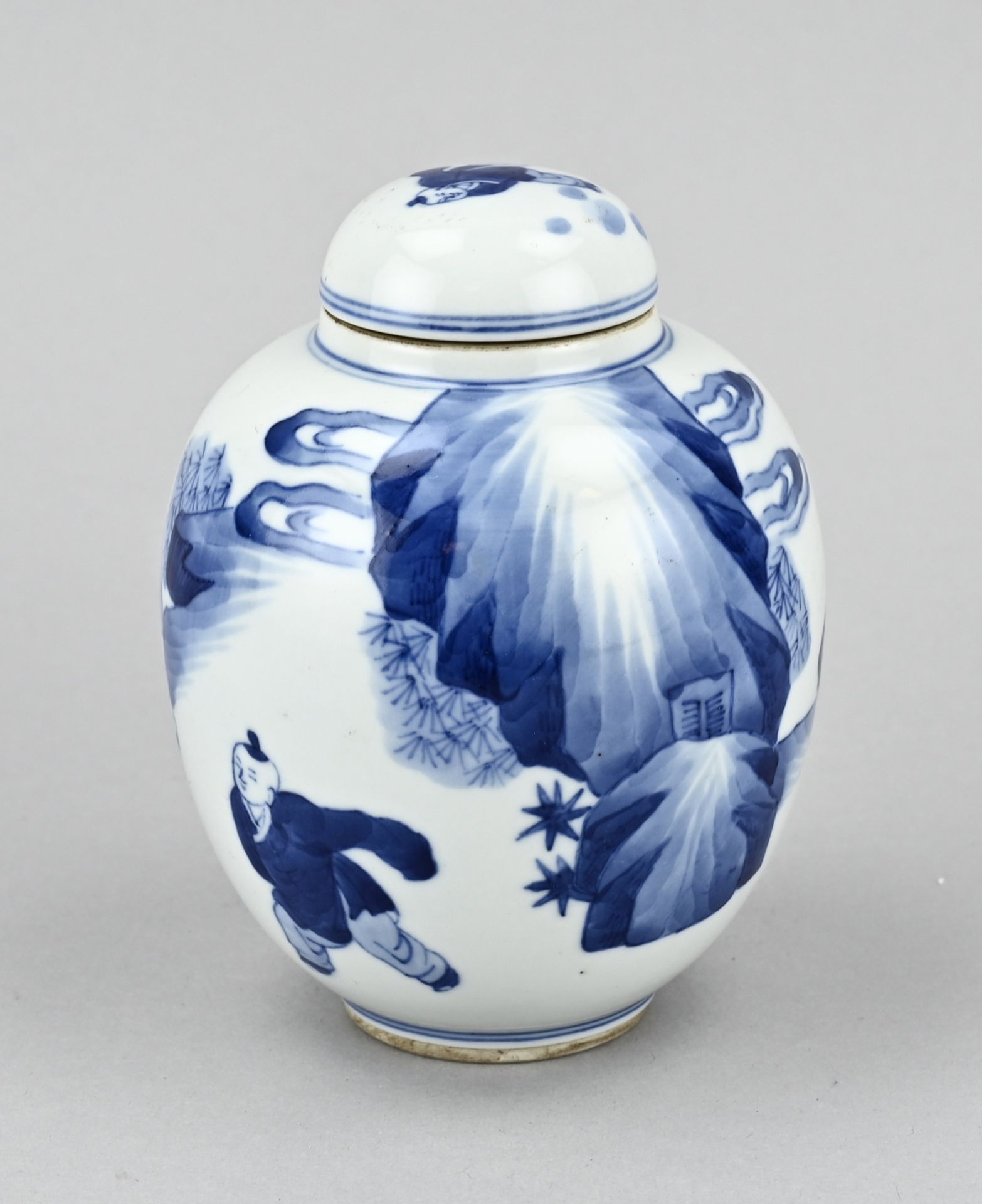 Chinese tea caddy, H 13 cm. - Image 2 of 3