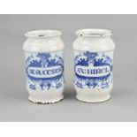 2x Apothecary jar