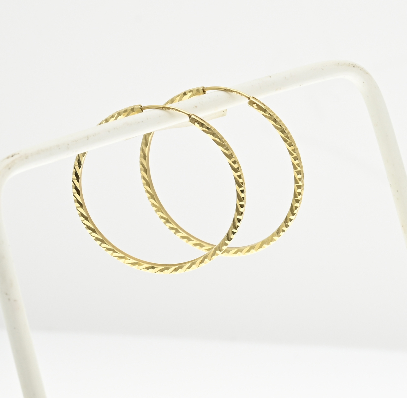 Gold hoop earrings