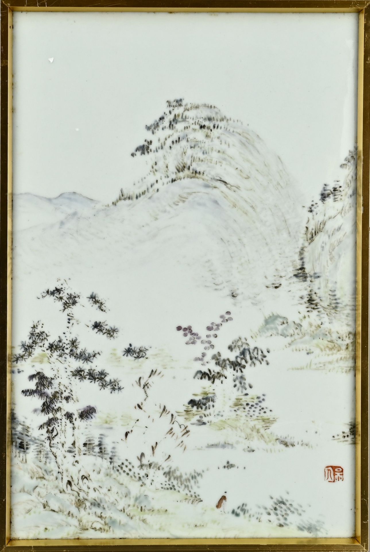 Chinese porcelain plaque