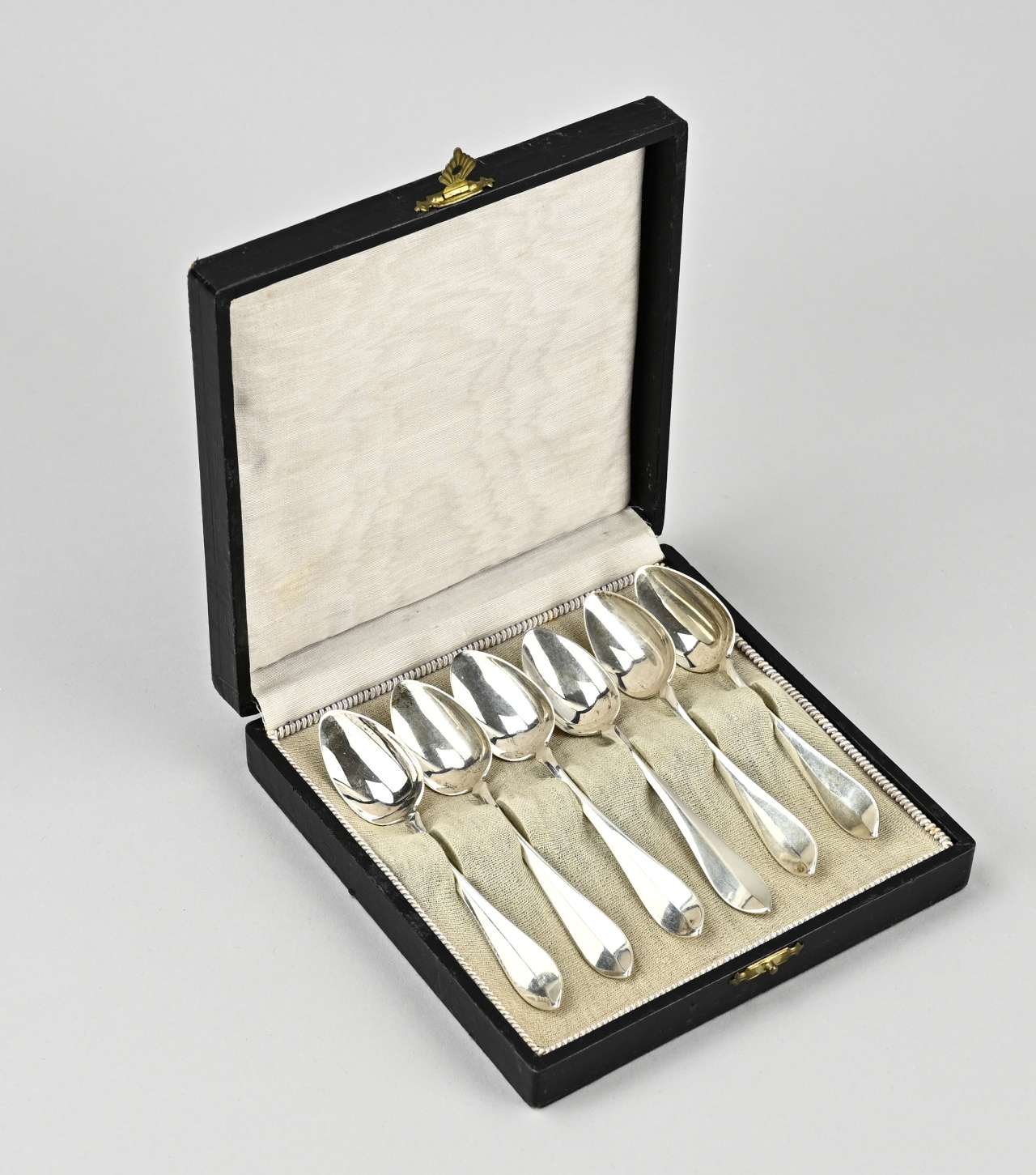 Box of silver spoons