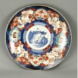 Japanese Imari dish Ã˜ 47.5 cm.