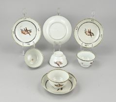 Set Chin. cup + saucers (4x)