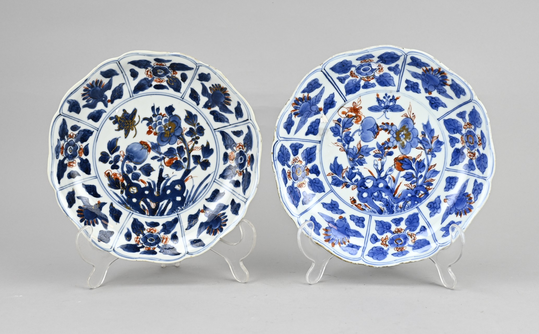 2x Chinese plate Ã˜ 20 cm.