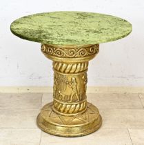 Round table with velvet top Ã˜ 80 cm.