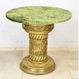 Round table with velvet top Ã˜ 80 cm.