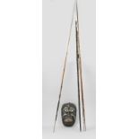 Fate ethnography (bow, spears, mask)
