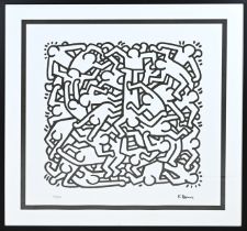 Print after Keith Haring, Entangled Figures