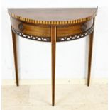 Crescent table