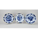 3x Antique Delft plate Ã˜ 23 cm.