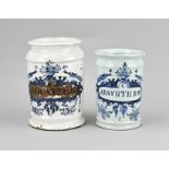 2x Apothecary jar