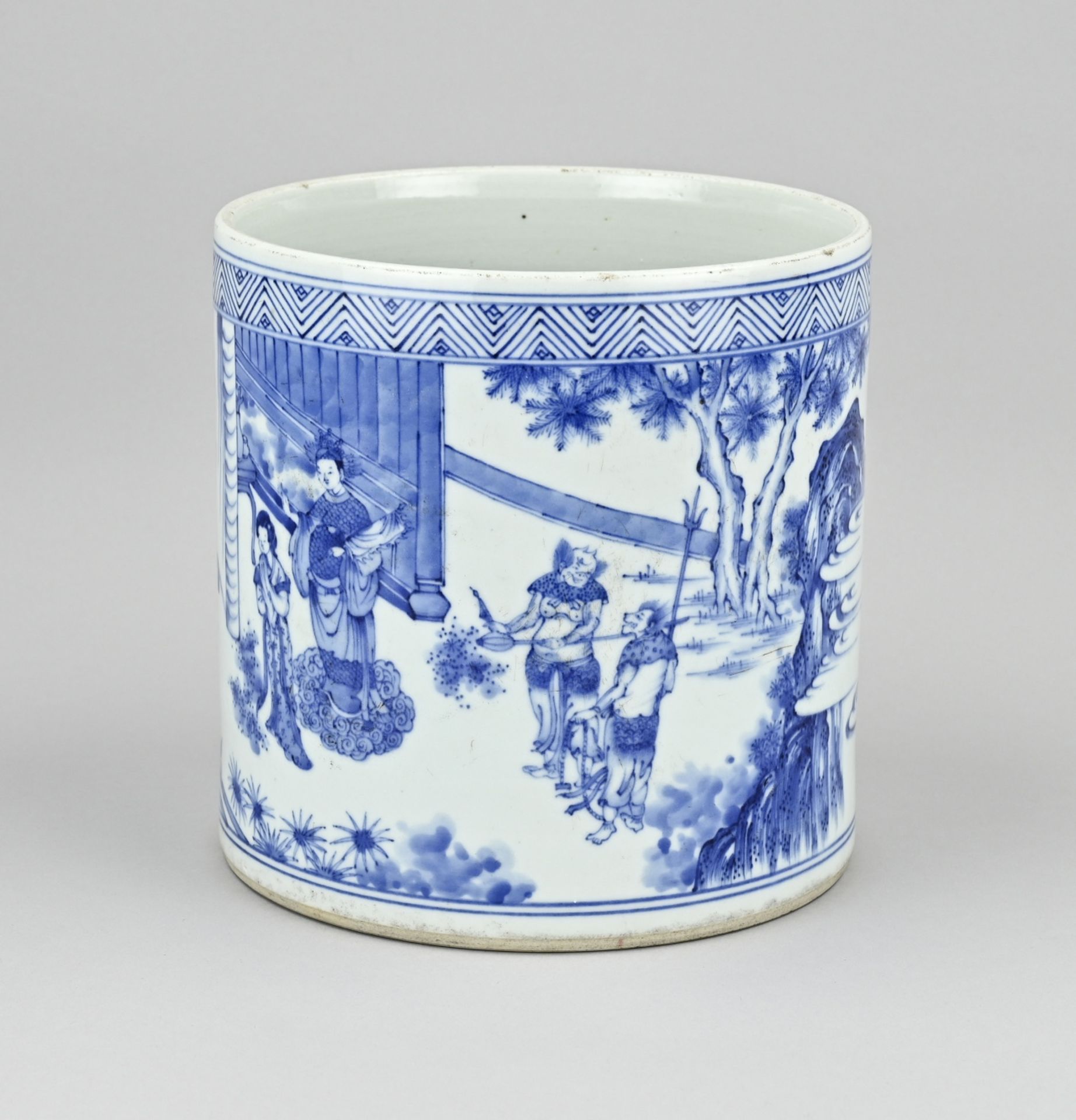 Chinese brush pot Ã˜ 19 cm.