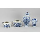 Lot Delft pottery (4x)