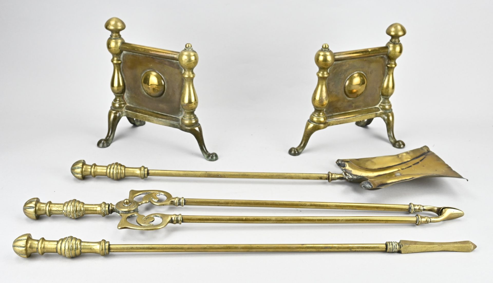 5-piece fireplace set, 1900