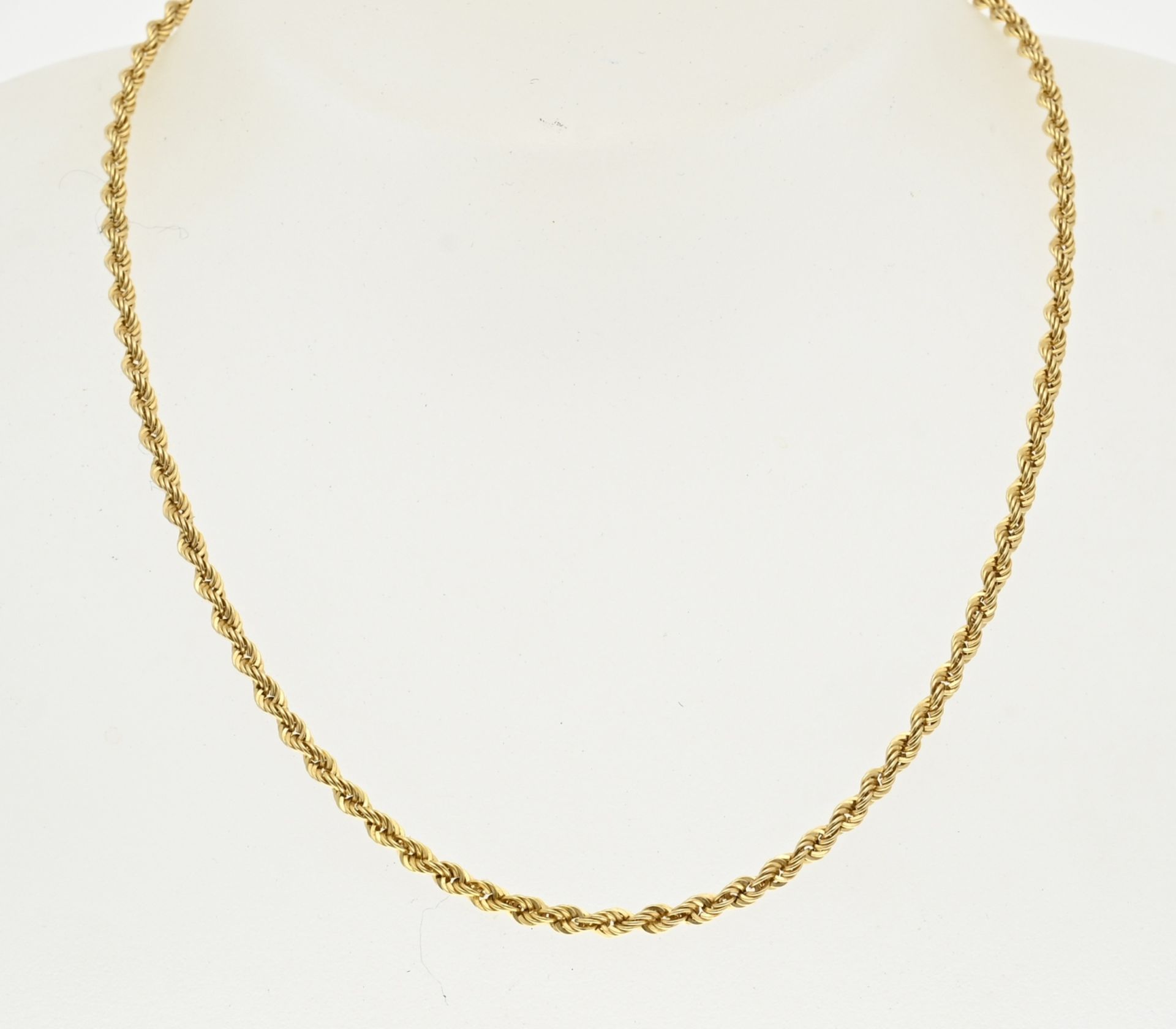 Gold cord necklace