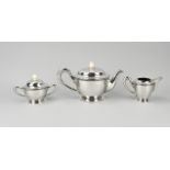 3-piece silver coffee service