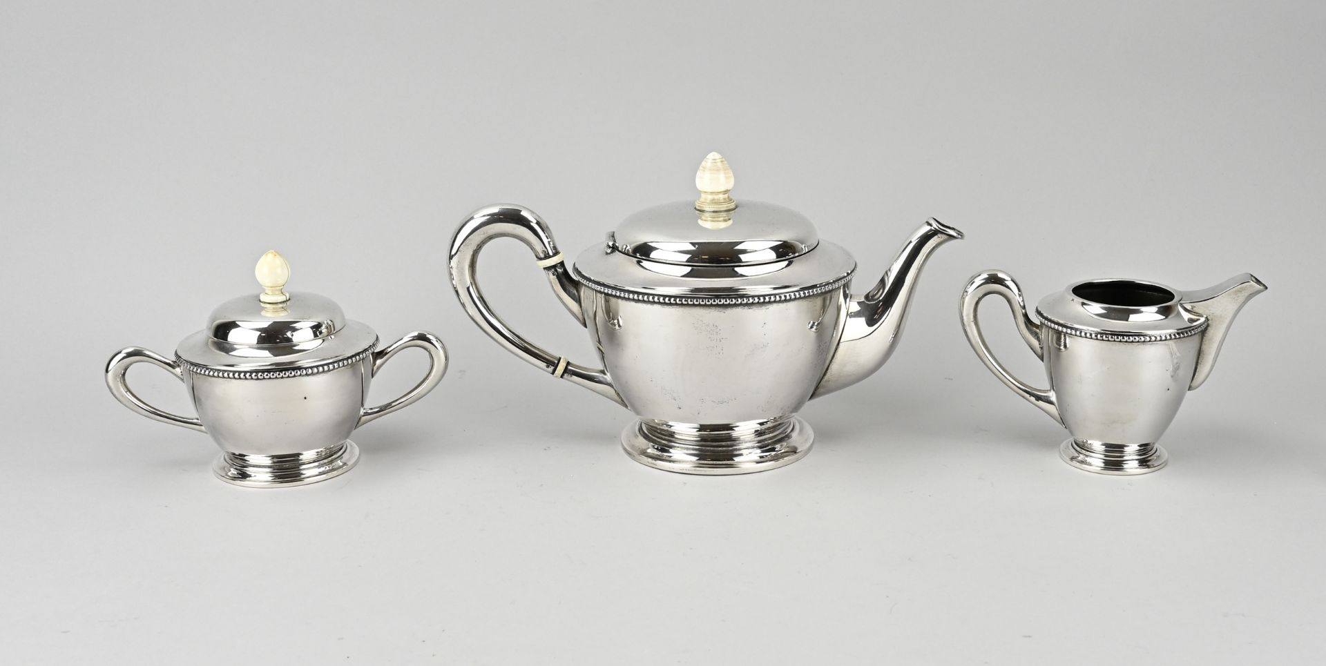 3-piece silver coffee service