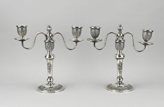 2 Silver candlesticks