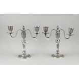 2 Silver candlesticks