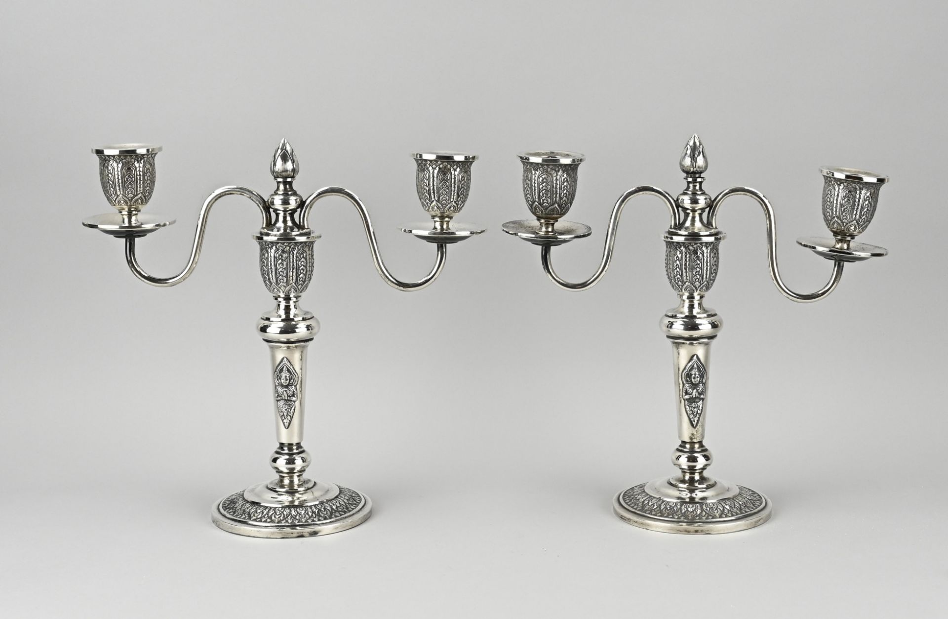 2 Silver candlesticks