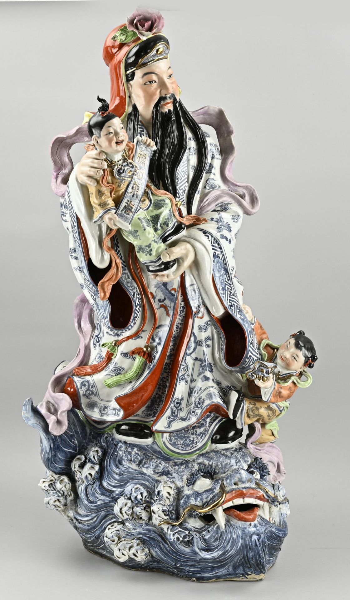 Chinese deity, 98 cm.