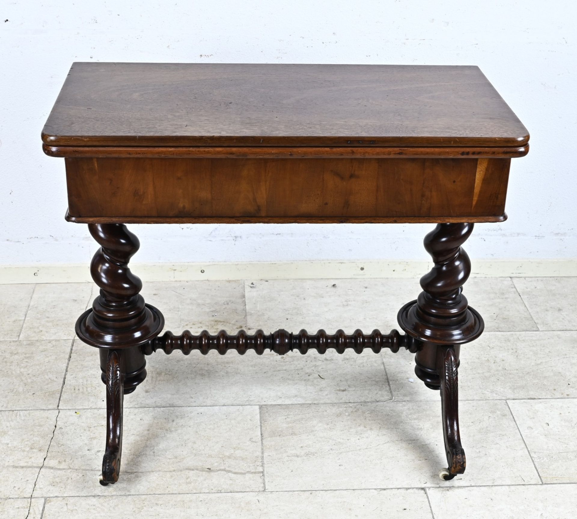 Mahogany gaming table, 1870