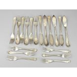 Silver fish cutlery, 6 persons