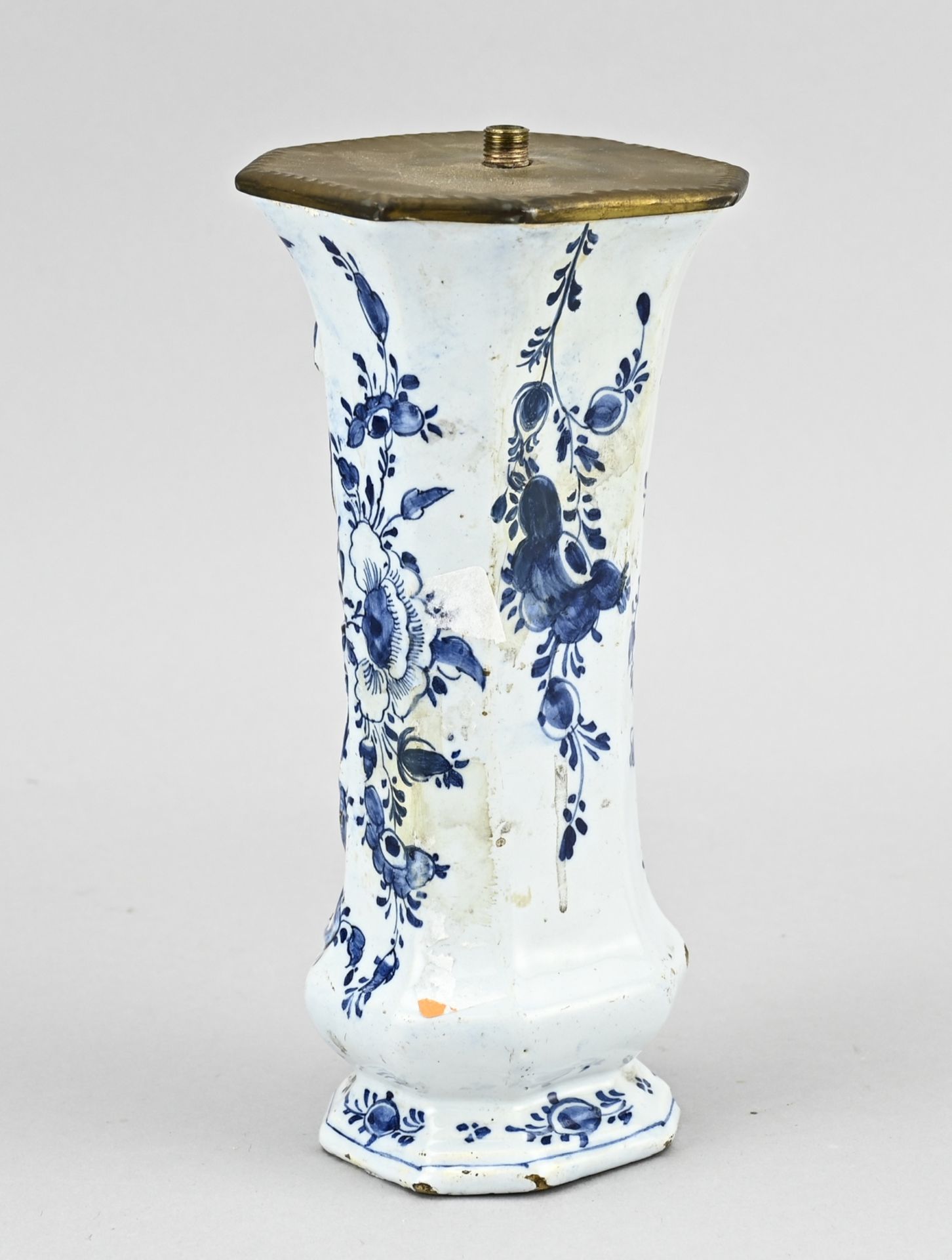 Delft vase, H 21 cm. - Image 2 of 3