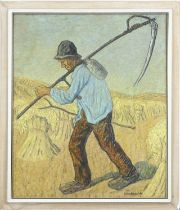CA van Assendelft, Farmer in a field with a scythe