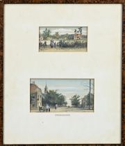 2x Lithograph, Driene + Hengelo