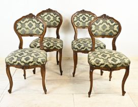 Four Rococo chairs
