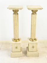 Pair of marble columns