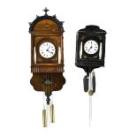 Two Black Forest wall clocks
