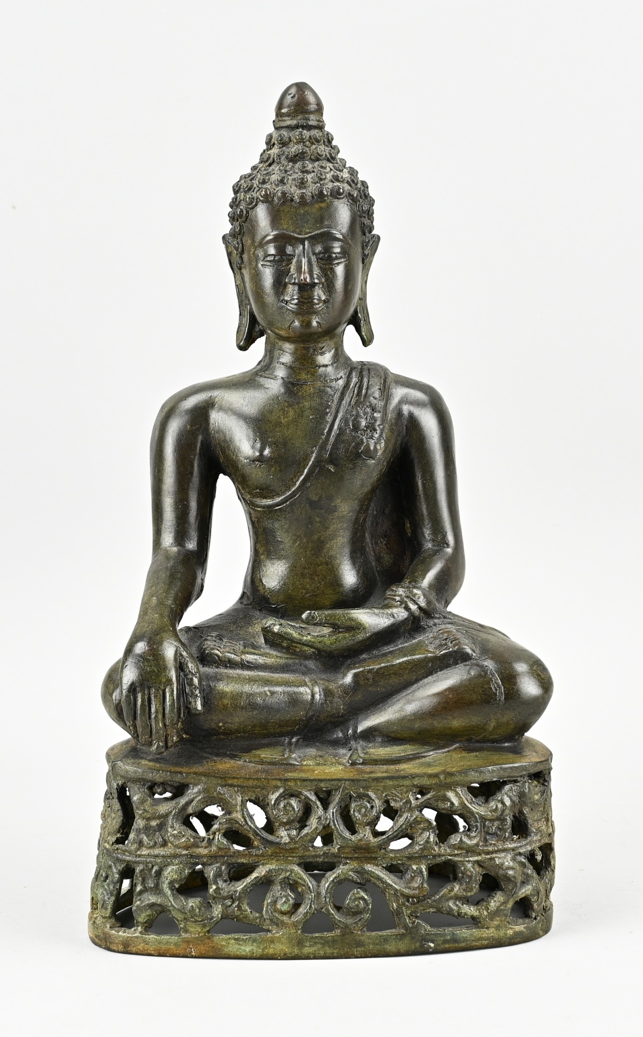 Bronze Buddha, H 34.7 cm.
