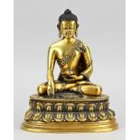 Chinese bronze Buddha, H 23 cm.
