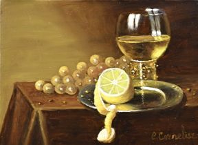 C. Cornelisz, Roemer, grapes and lemon