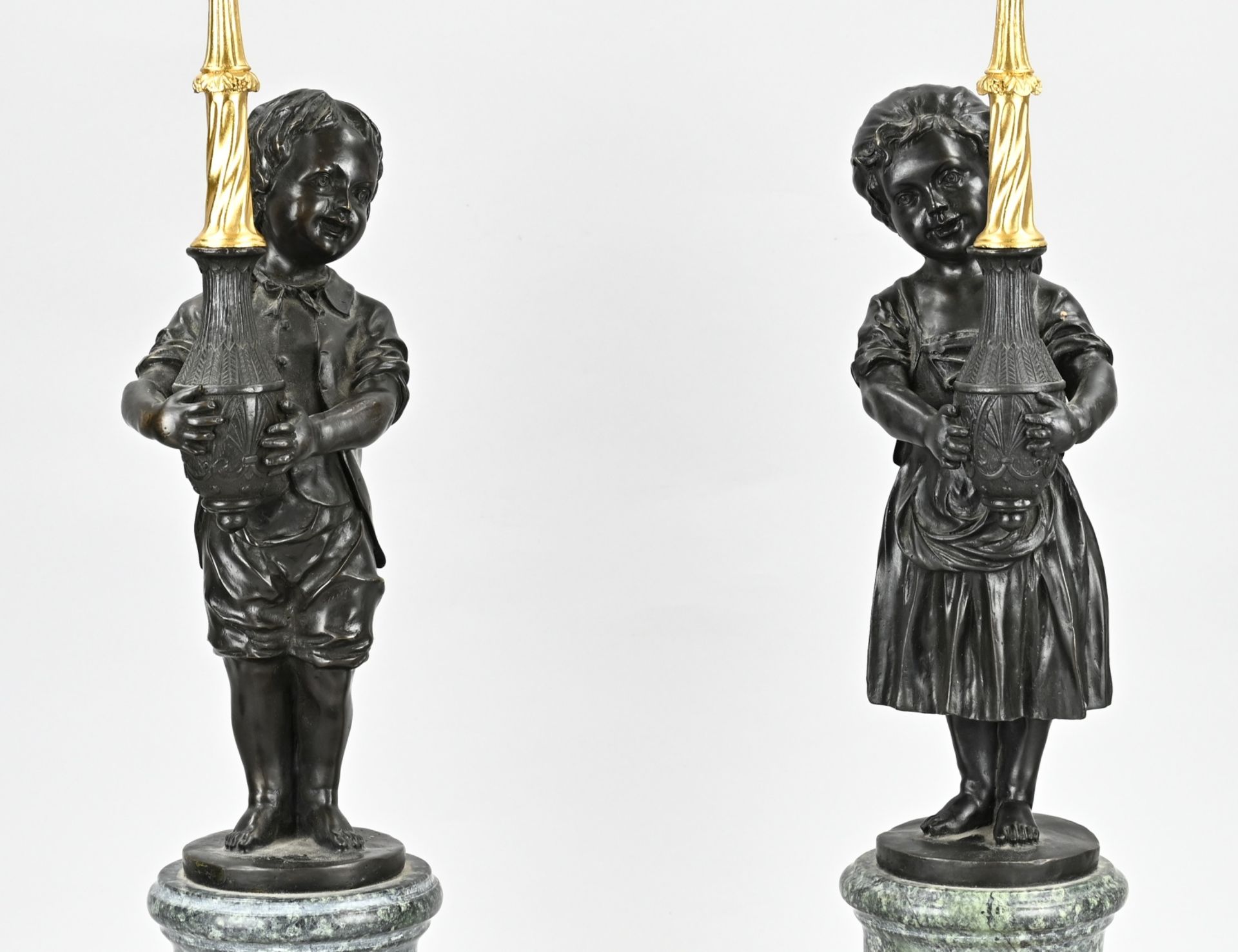 2x Capital candlestick - Image 2 of 3