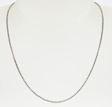 White gold necklace