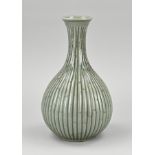 Korean vase with bamboo decor