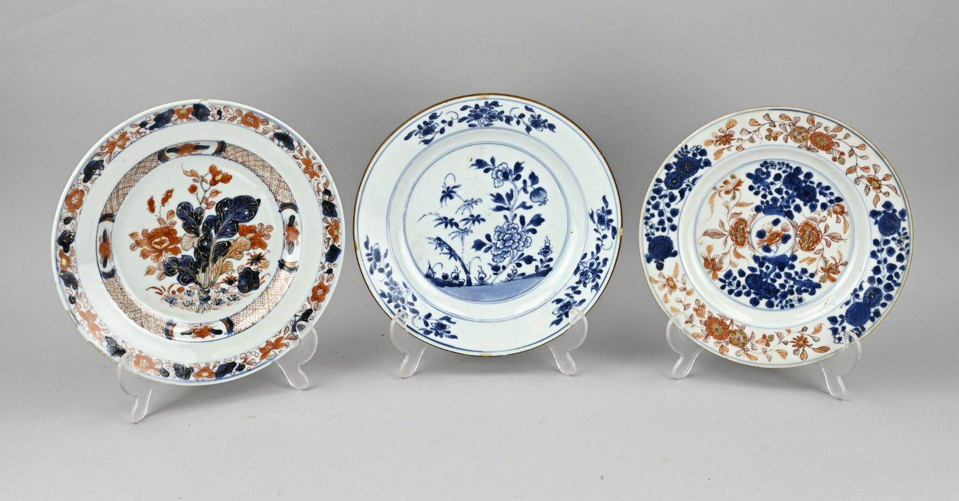 3 x Chinese plate Ã˜ 22 cm.