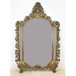 Large gilded mirror, 189 x 120 cm.