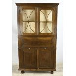 Oak corner cupboard