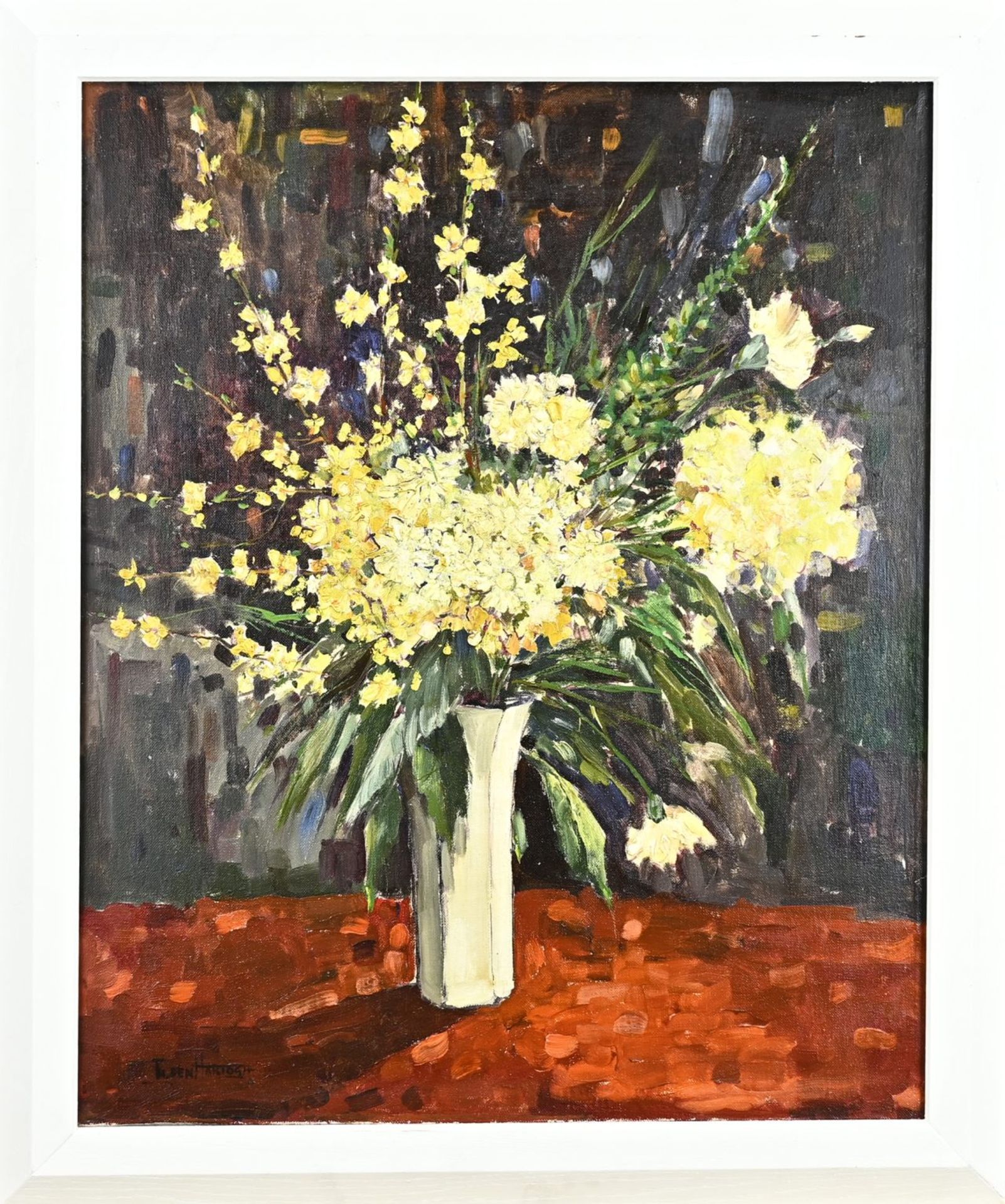 Th. den Hartogh, Vase with yellow flowers