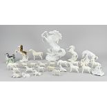 Lot of porcelain horses (27x)